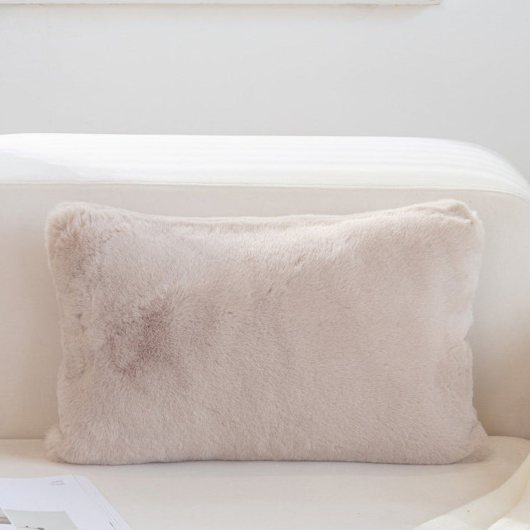 7color simple fur cushion