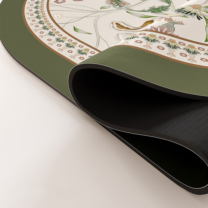 6design luxury flower bath mat