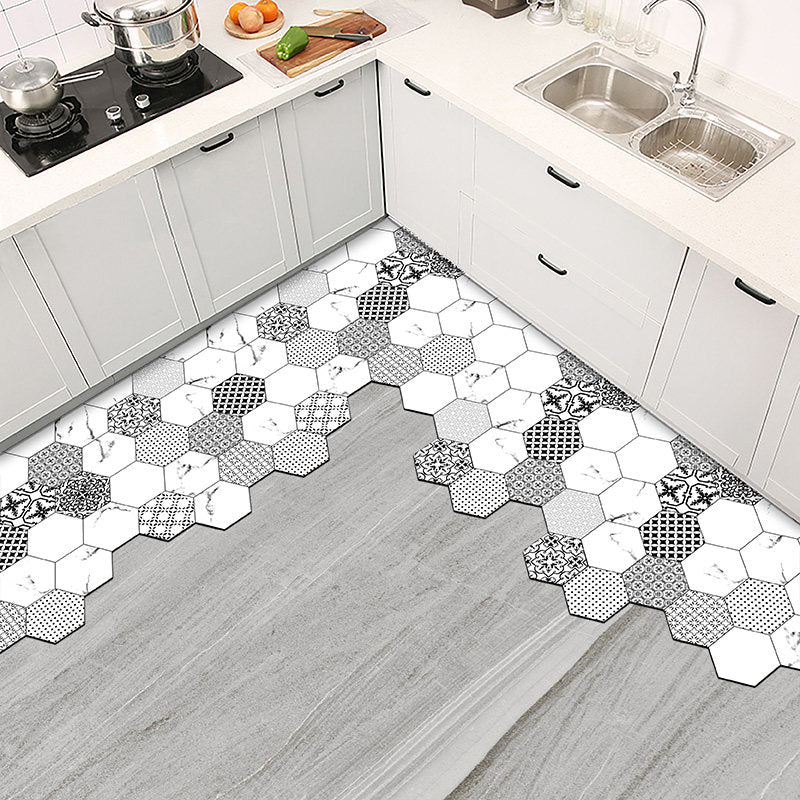 9design tile style square kitchen mat