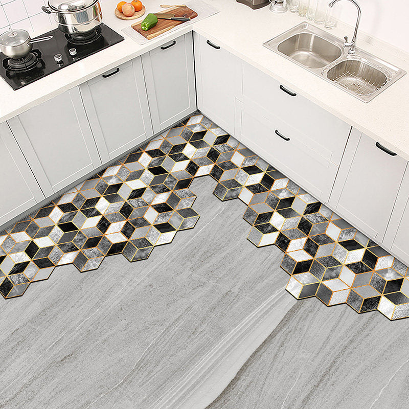 9design tile style square kitchen mat