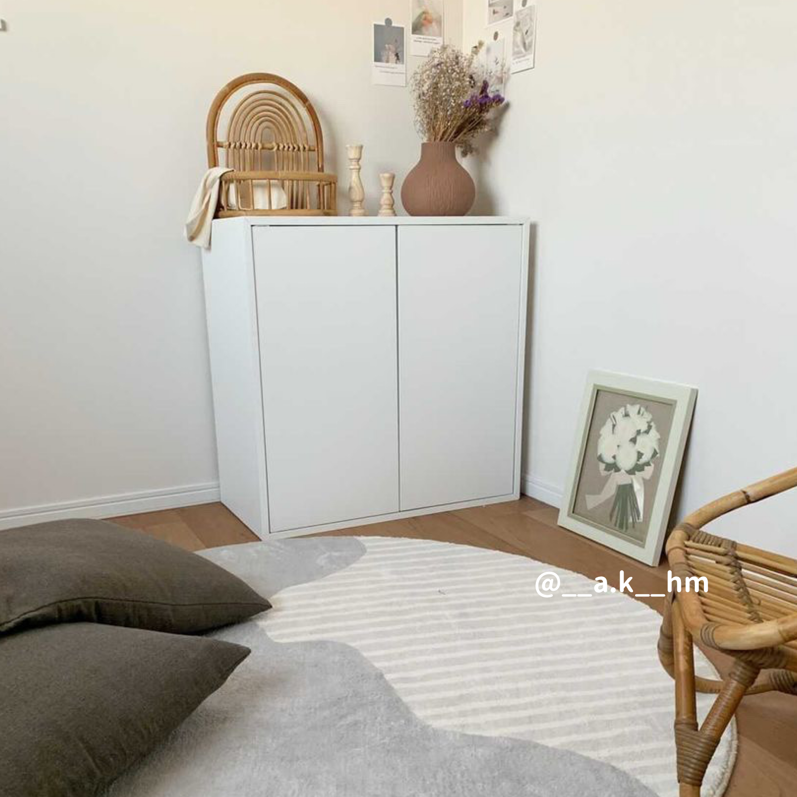 gray 2design round carpet