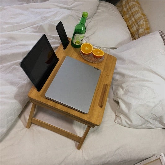 mini wood computer table