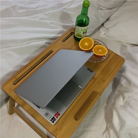 mini wood computer table