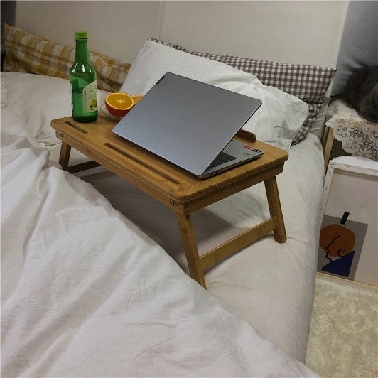 mini wood computer table