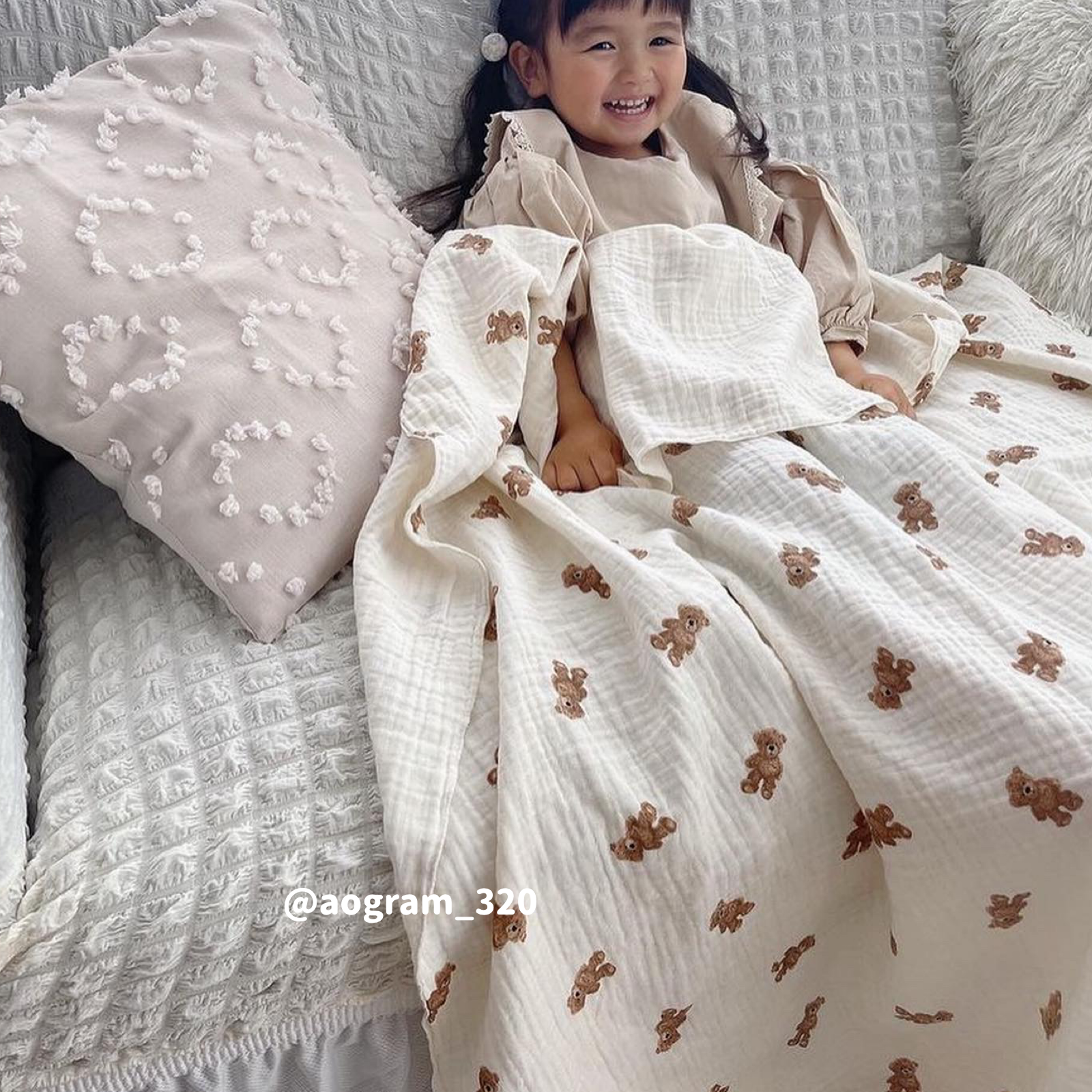 2color frill sofacover