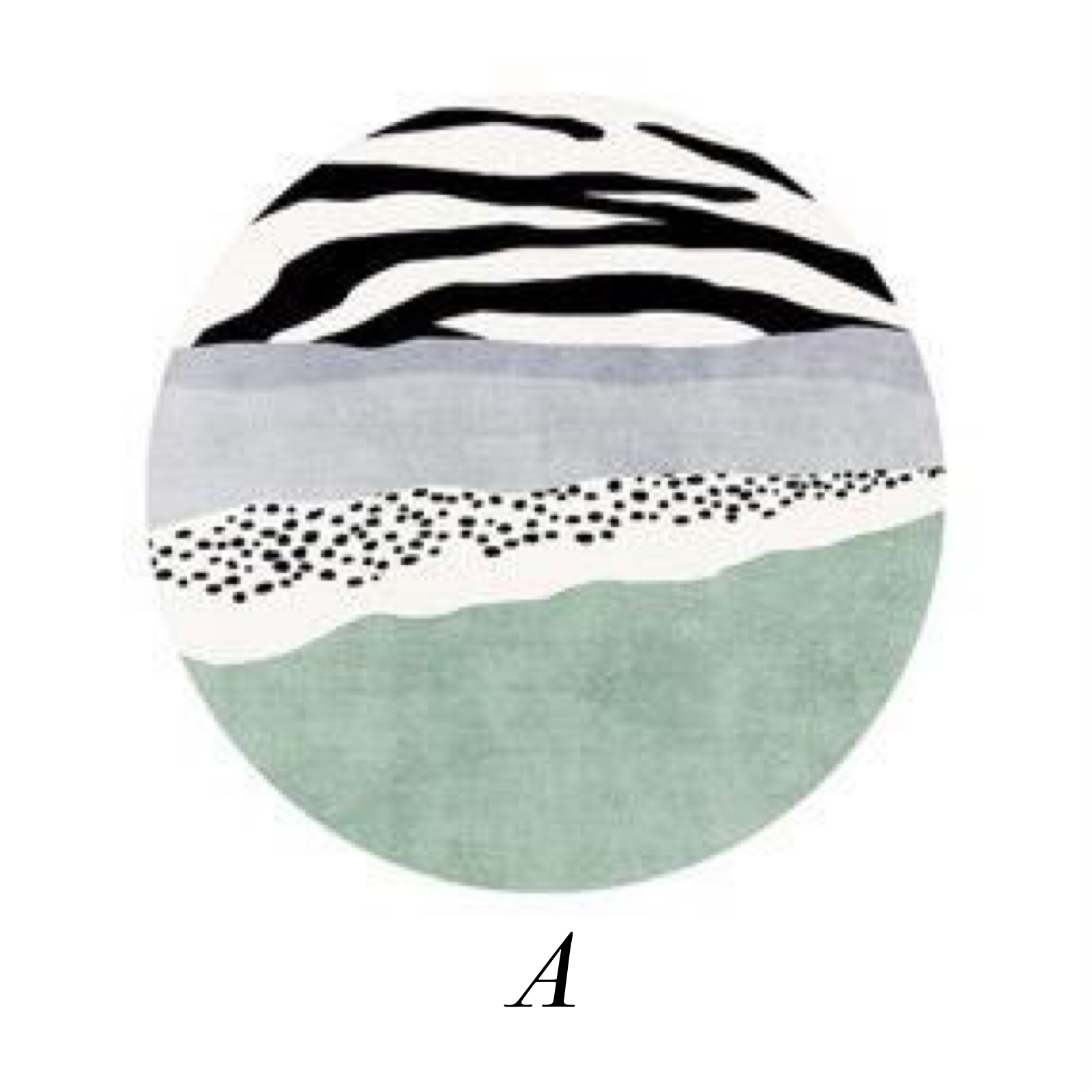 【ベストセラー】luxury 6design round mat