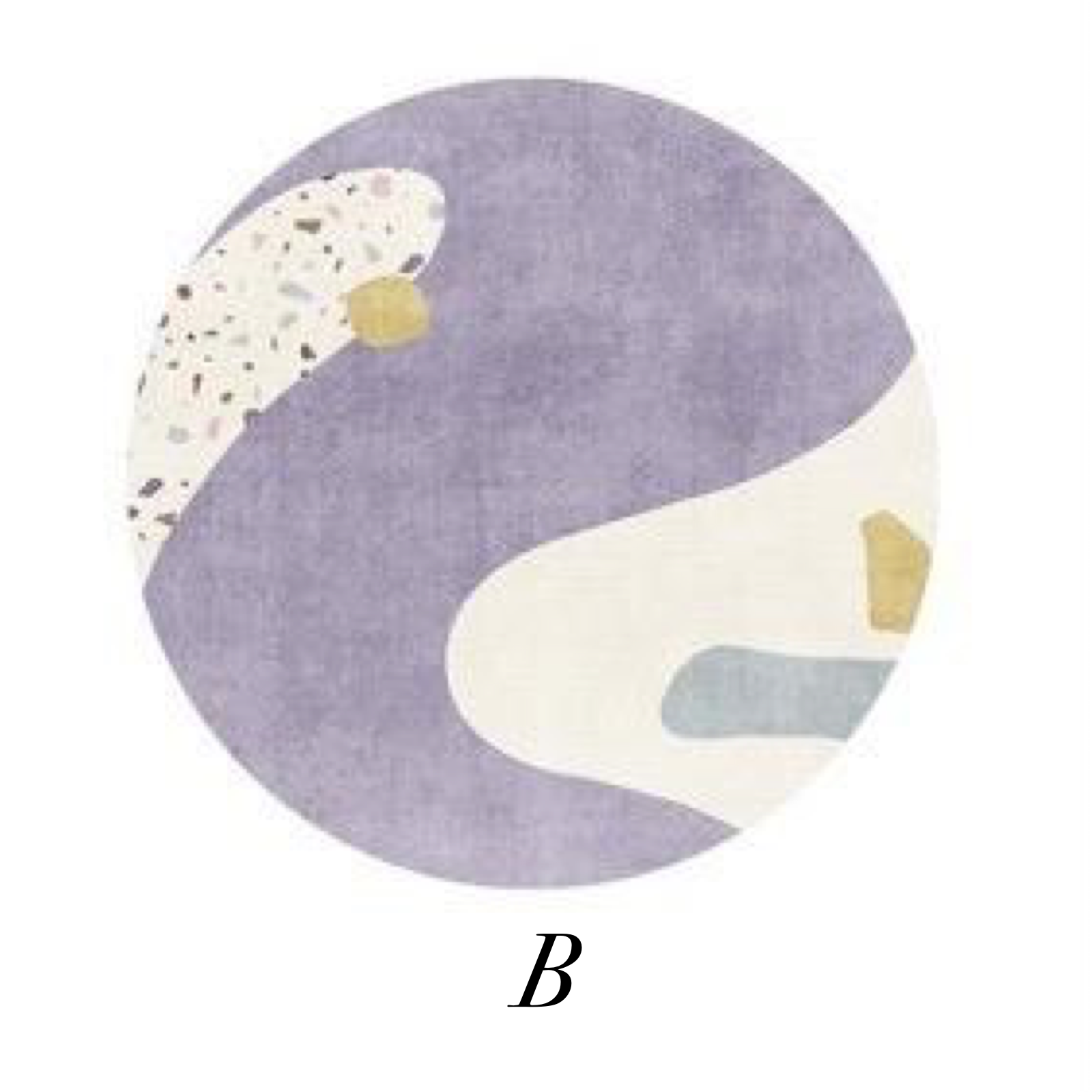 【ベストセラー】luxury 6design round mat