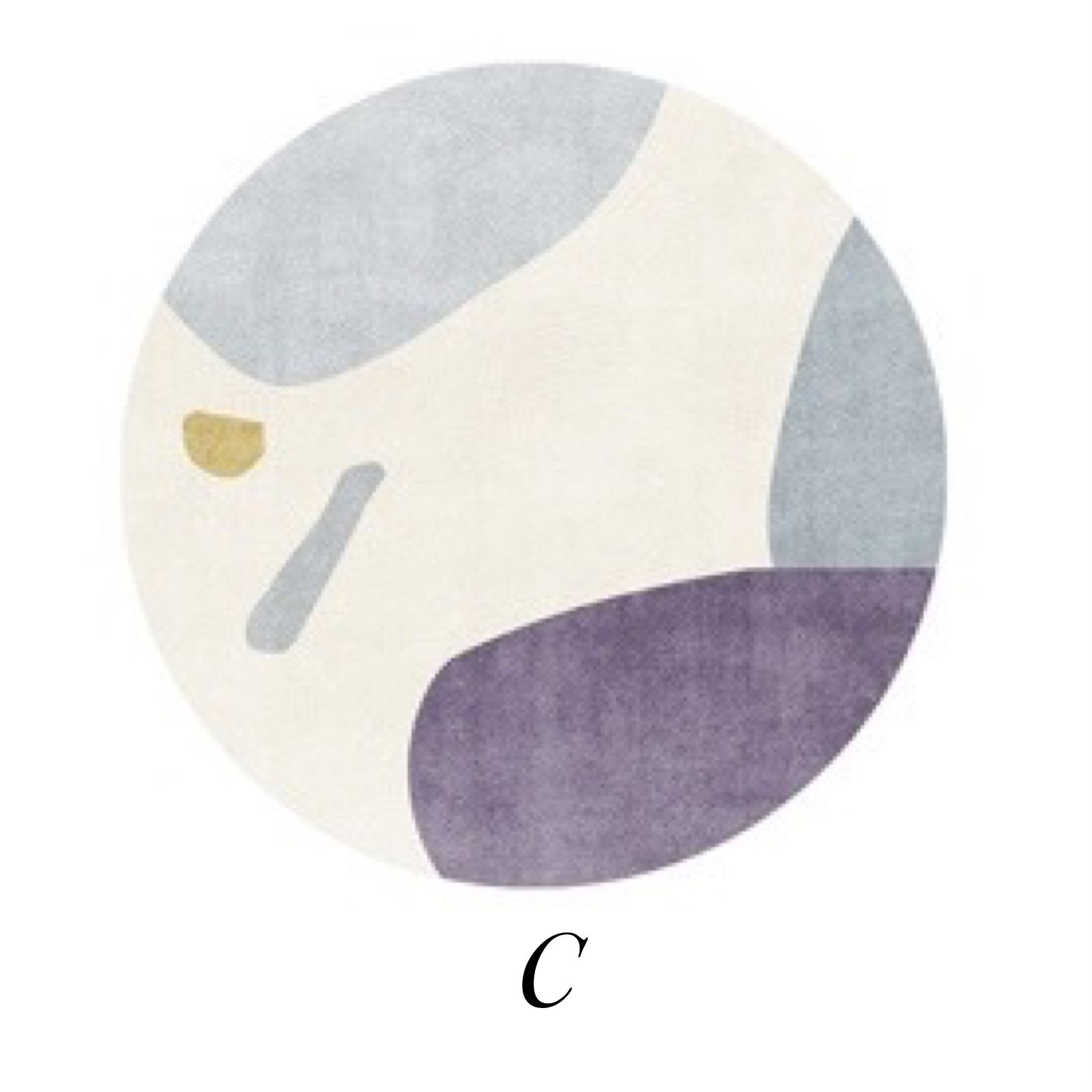 【ベストセラー】luxury 6design round mat