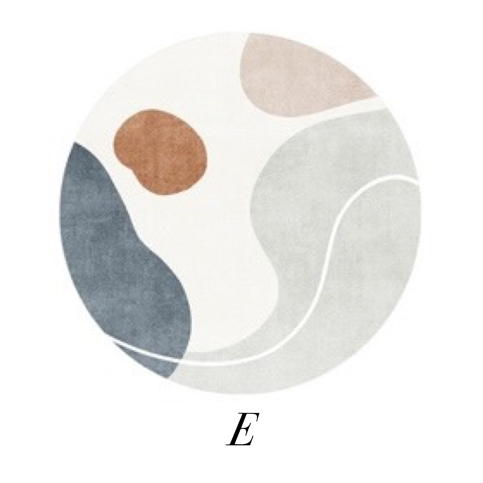 【ベストセラー】luxury 6design round mat