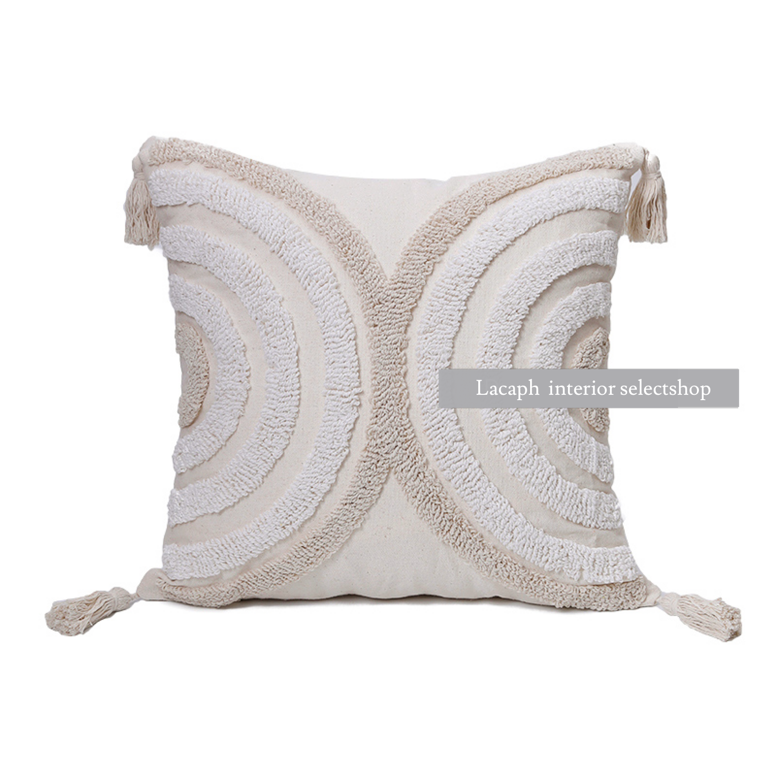 4color half circle boa cushion