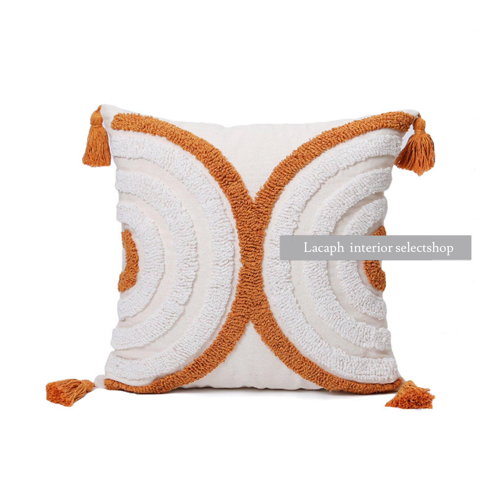 4color half circle boa cushion