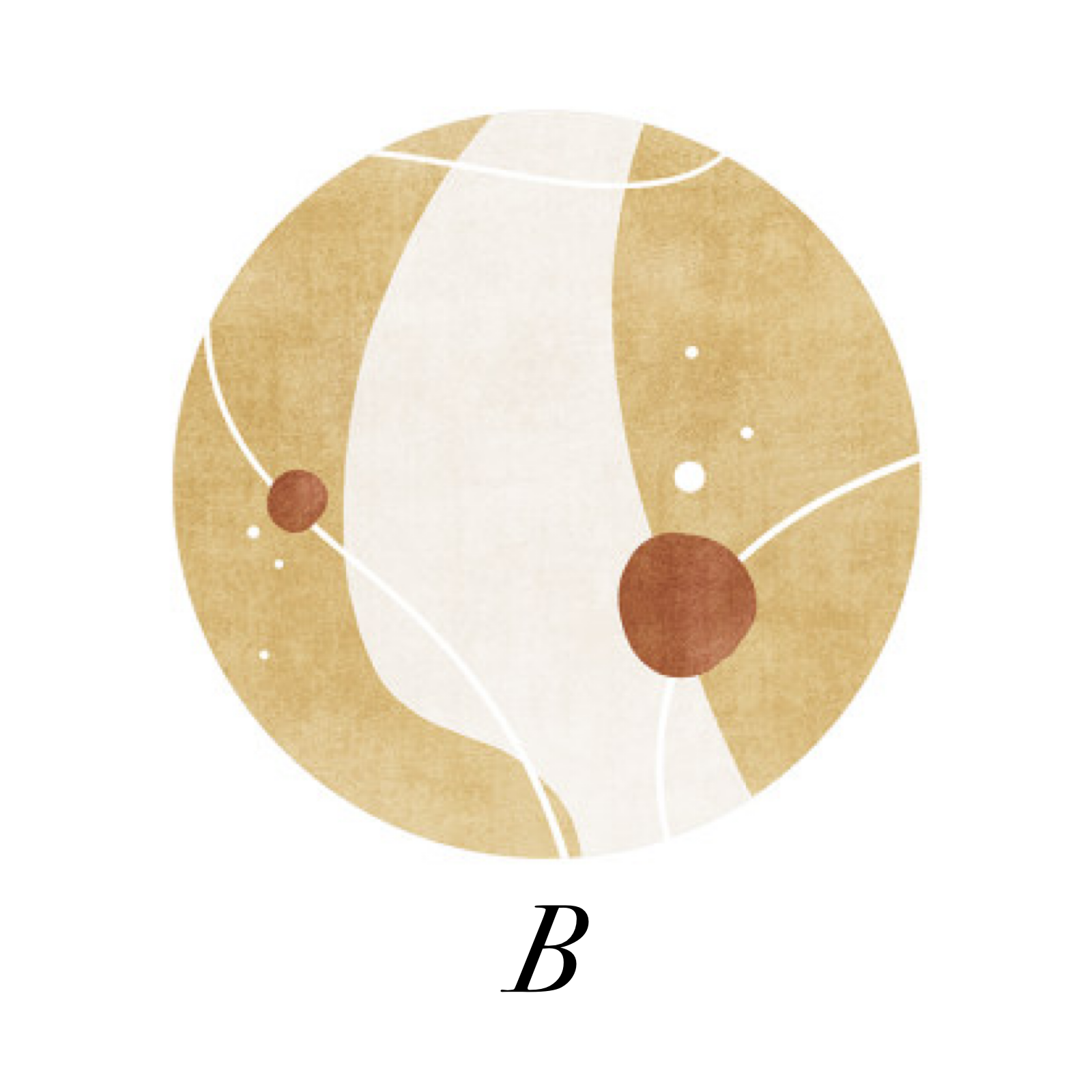 nordic abstract round mat