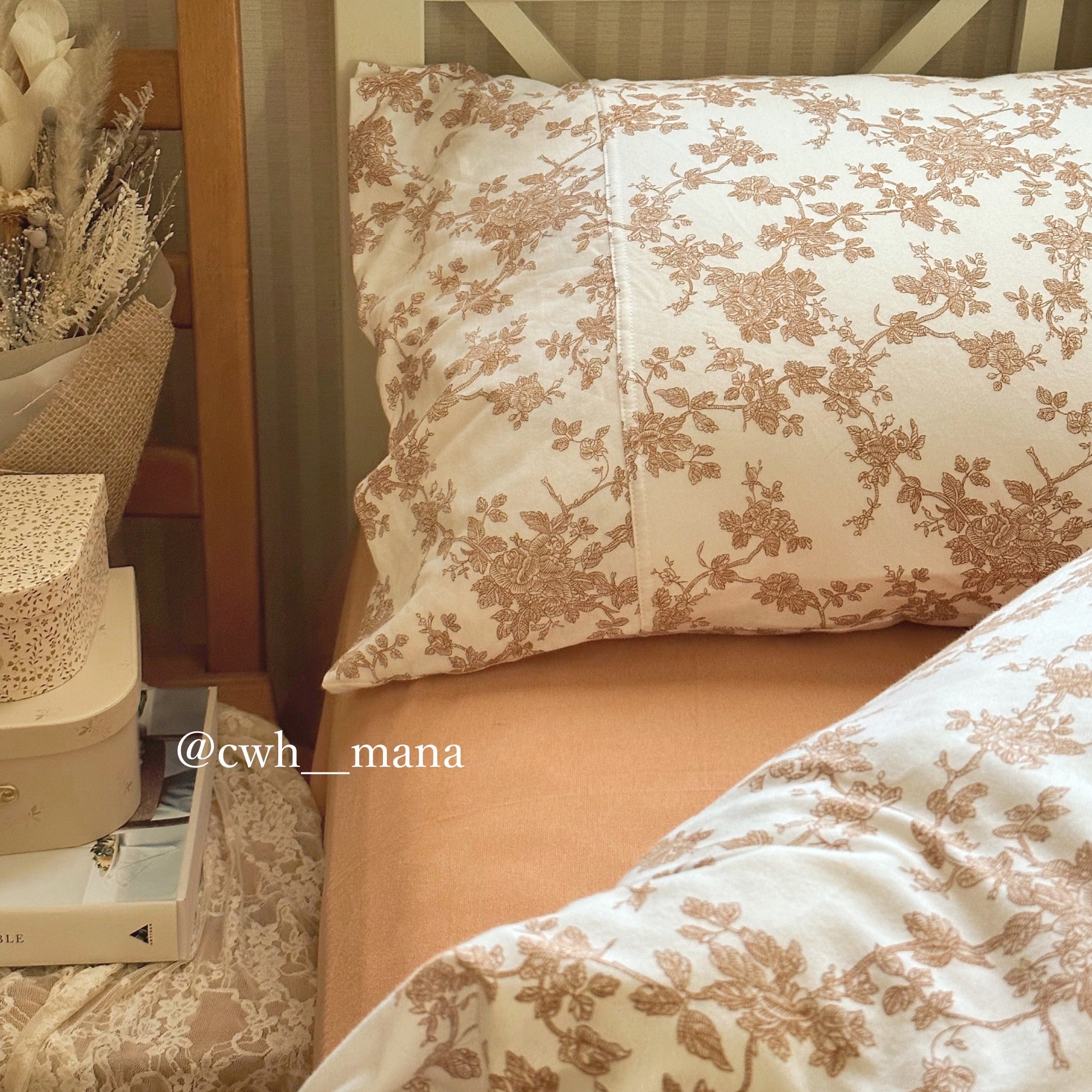 2color detailed picture bedlinen set