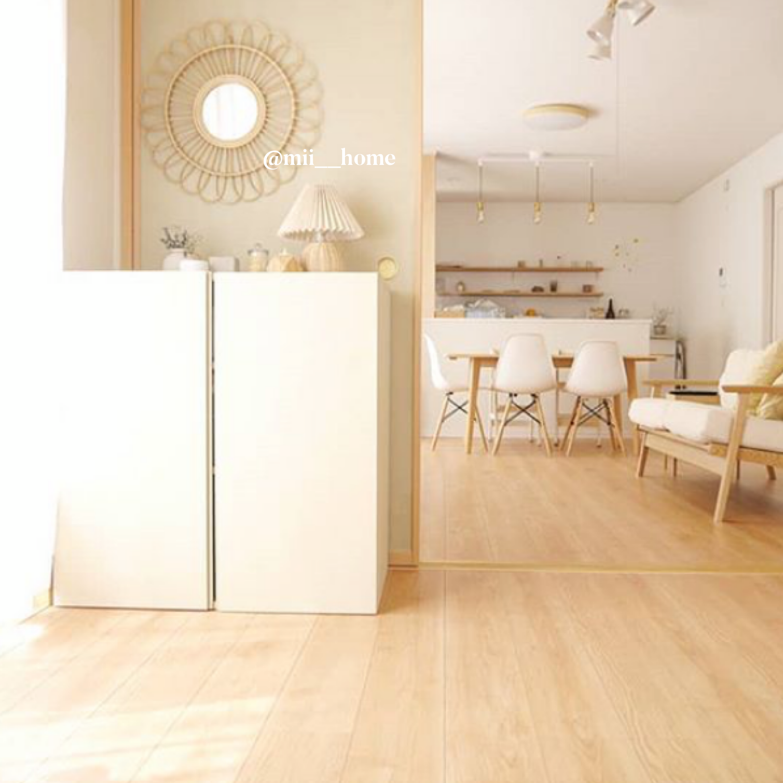 sunflower wood mirror