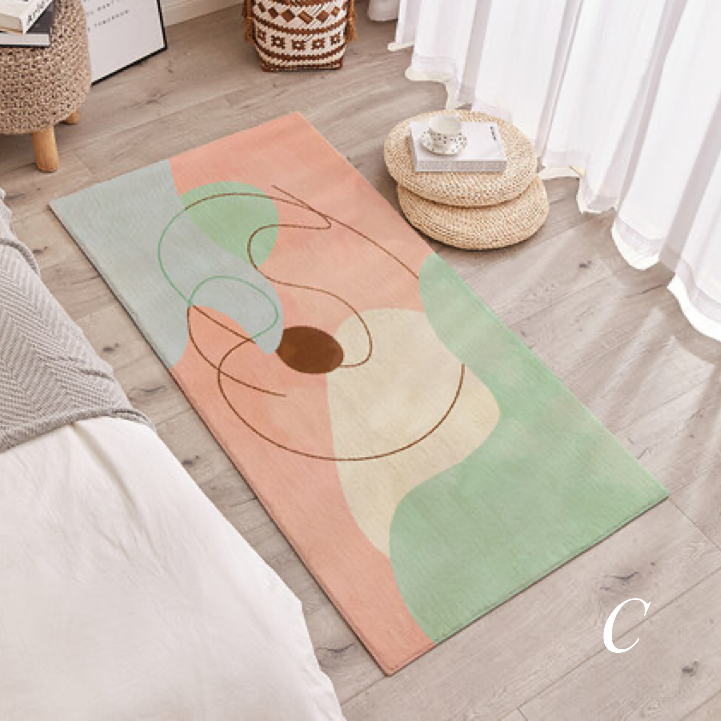 fashionable square carpet