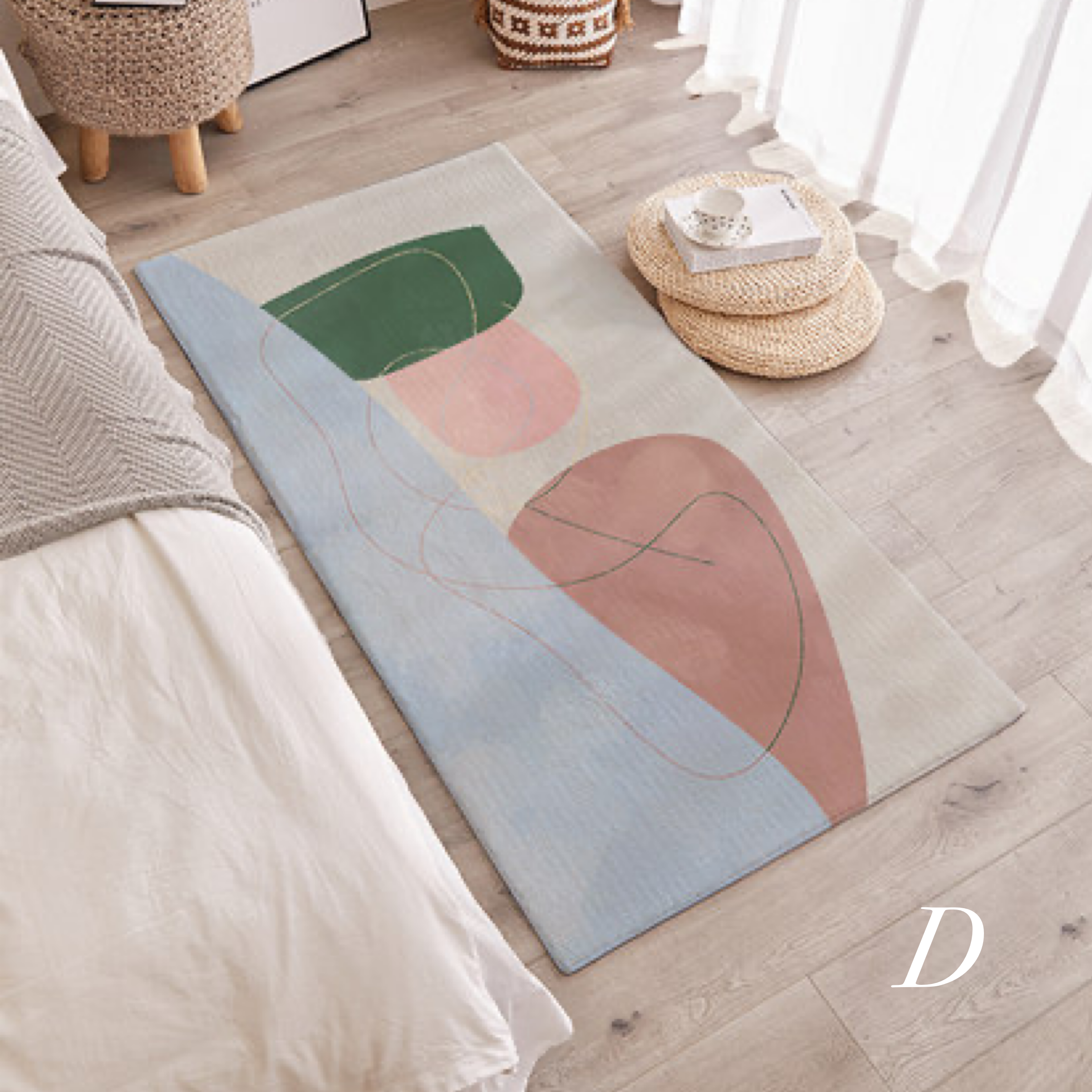 fashionable square carpet