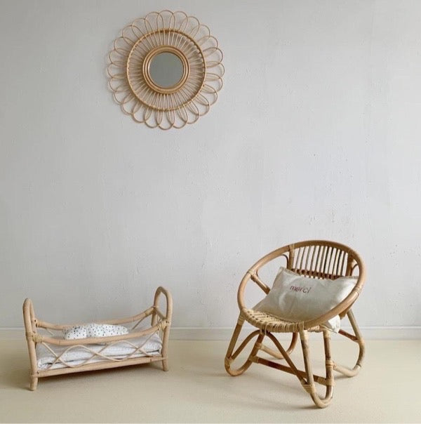 sunflower wood mirror