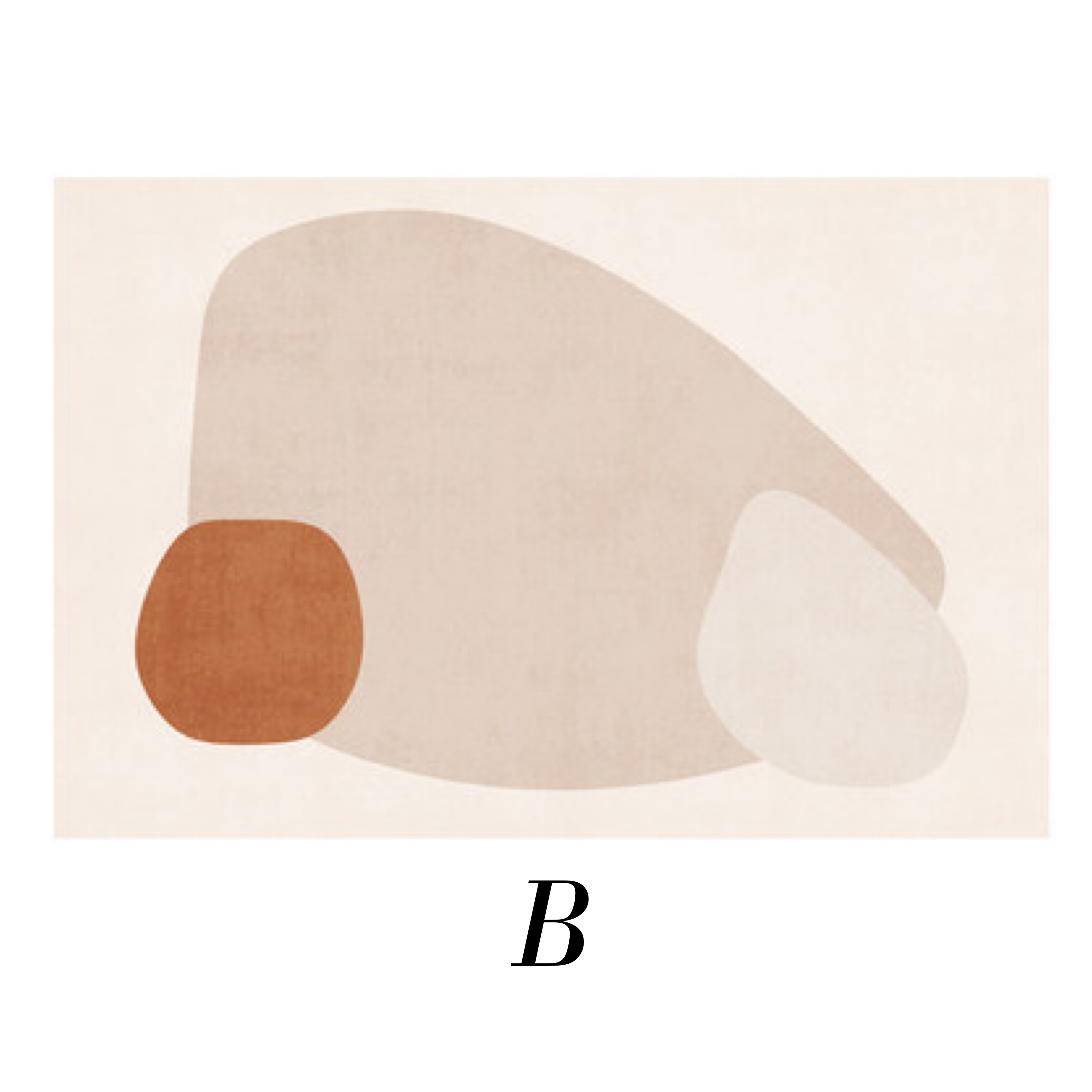 flower beige 4design square carpet