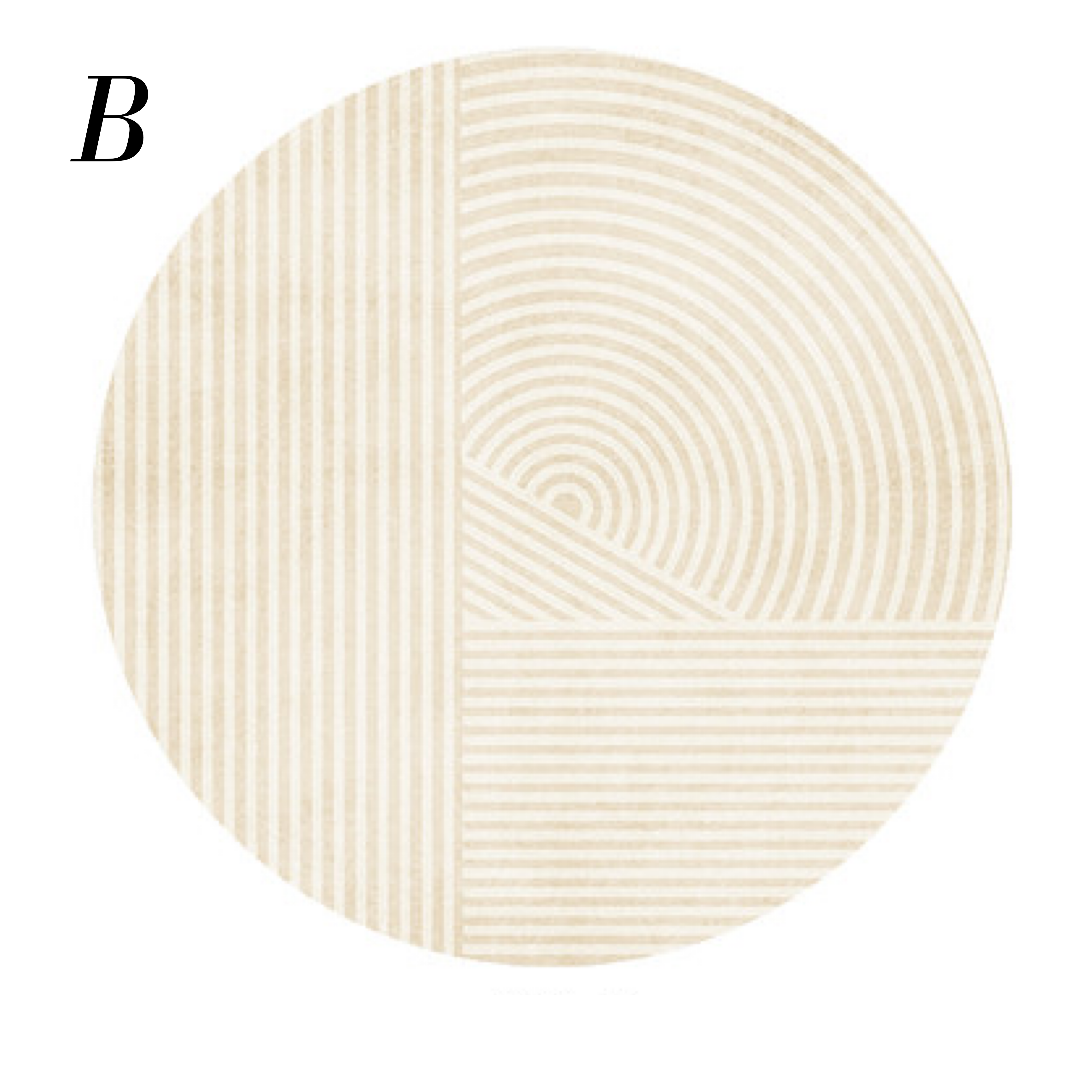beige 6color round carpet