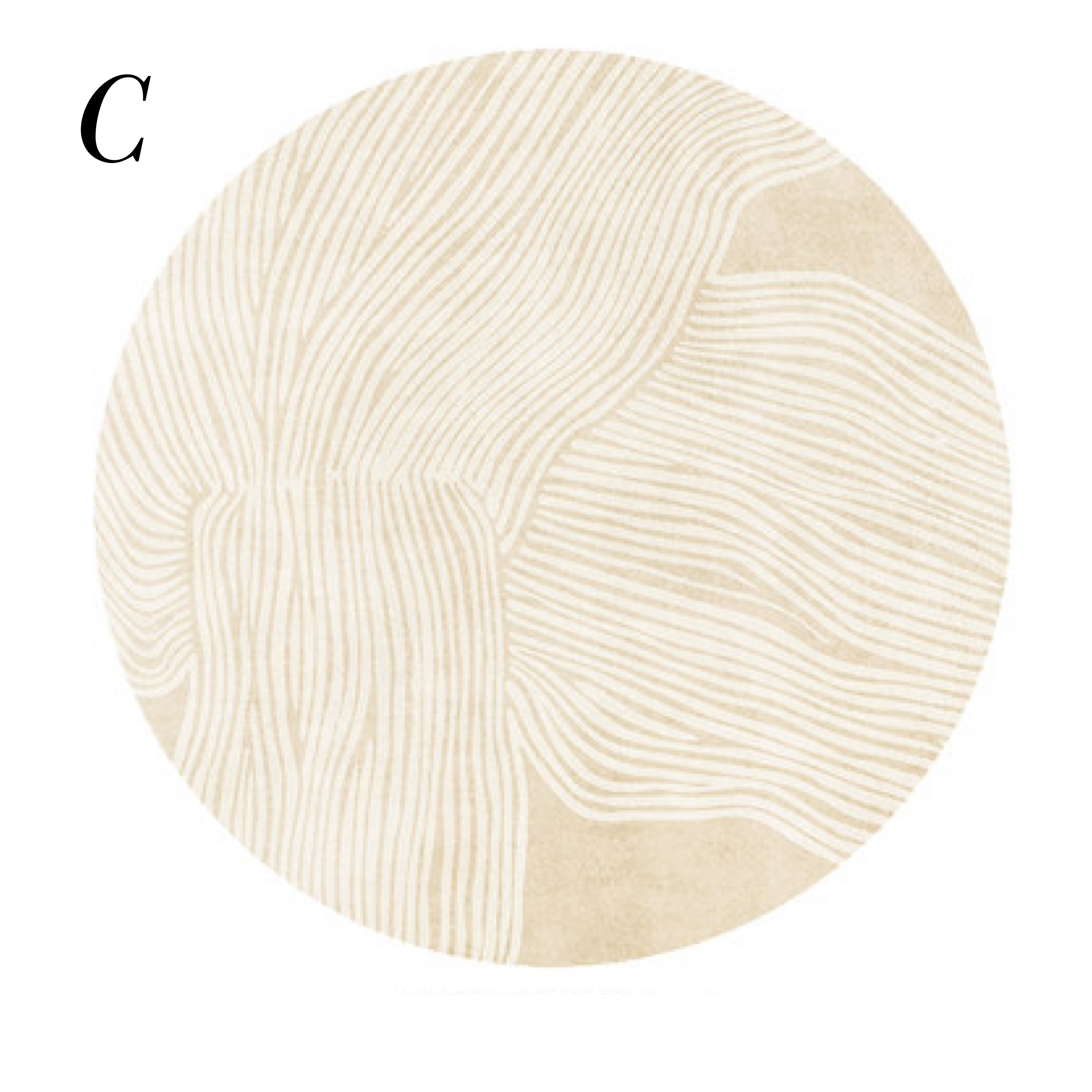 beige 6color round carpet
