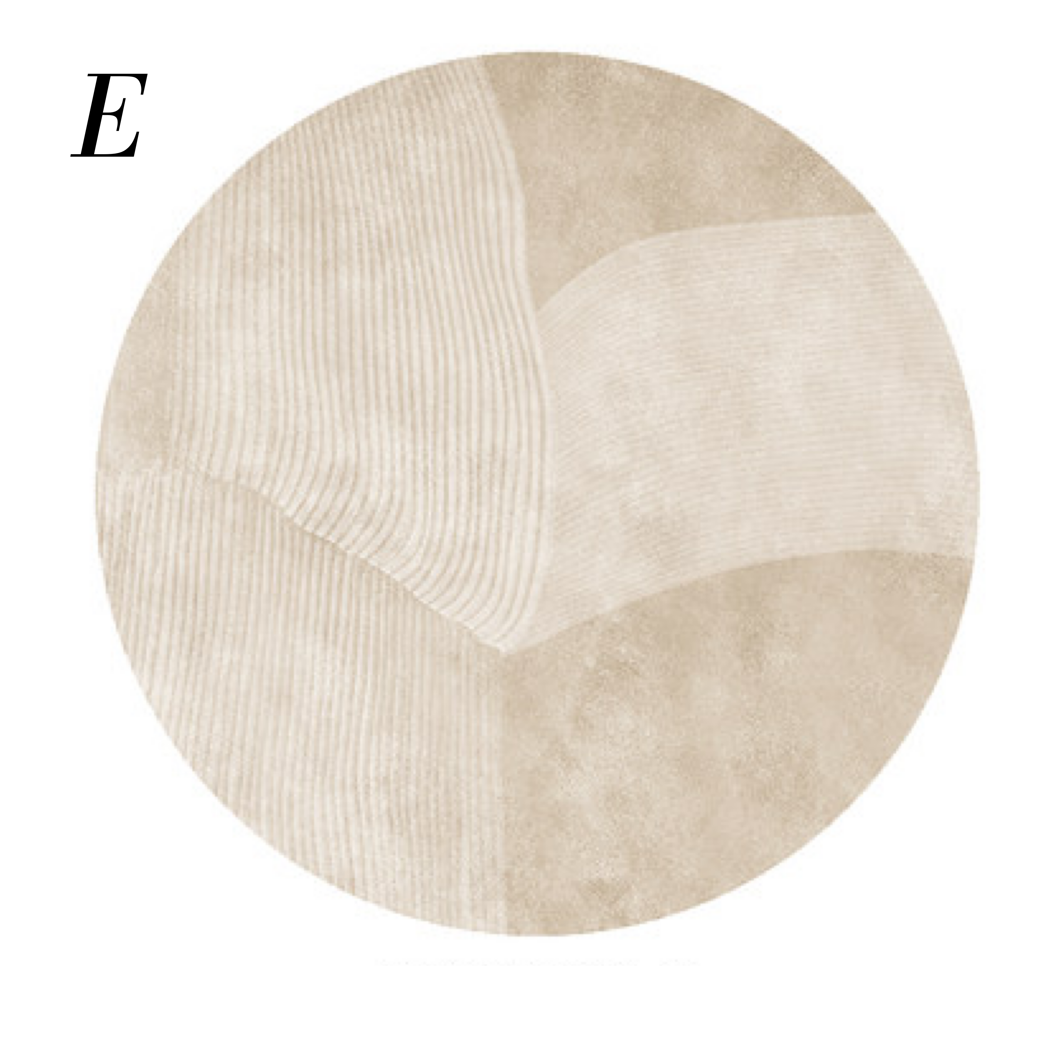 beige 6color round carpet