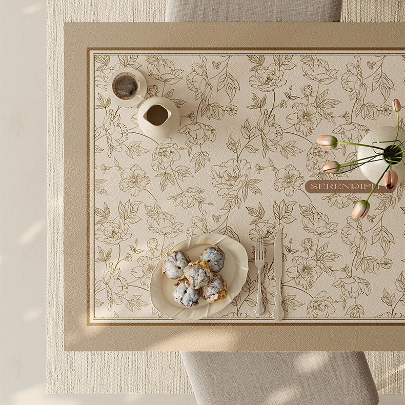 serendipity cream table mat