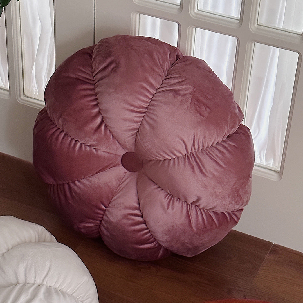 3color volume flower cushion