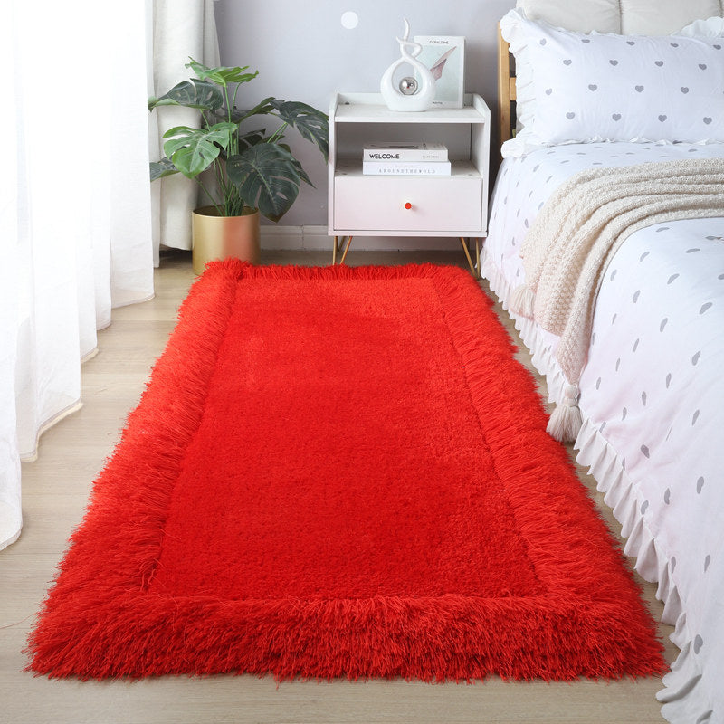 9color frill fringe square carpet
