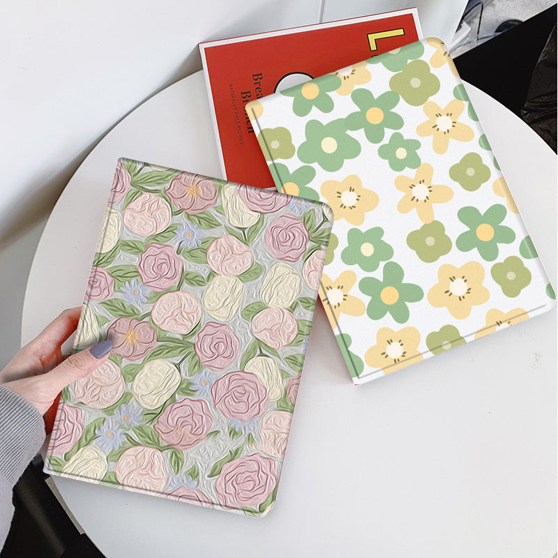 2design floral flower iPad case