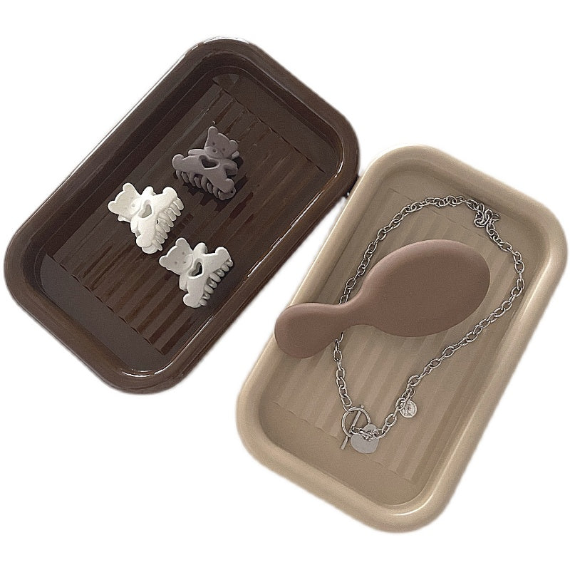 2set brown tray