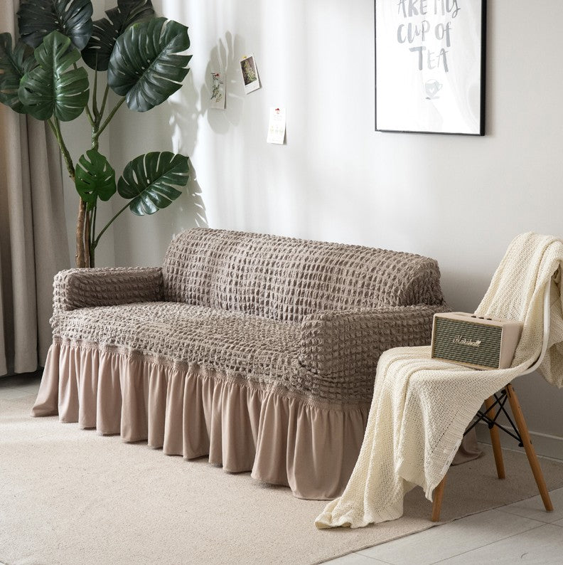 2color frill sofacover