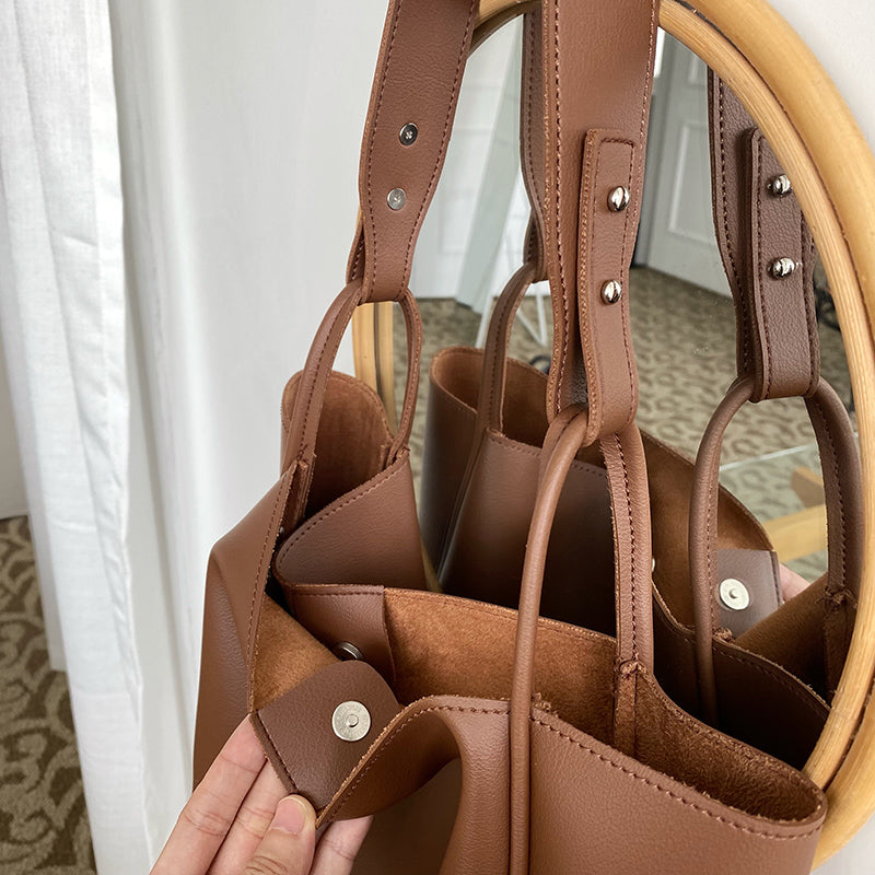 retro 3color round bag