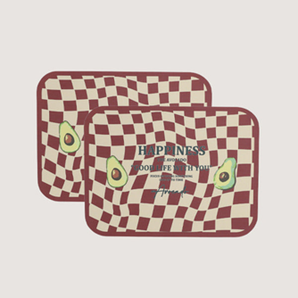 4design checkered flag place mat