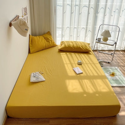 【大人気】19color simple mattress sheet & pillow sheets set