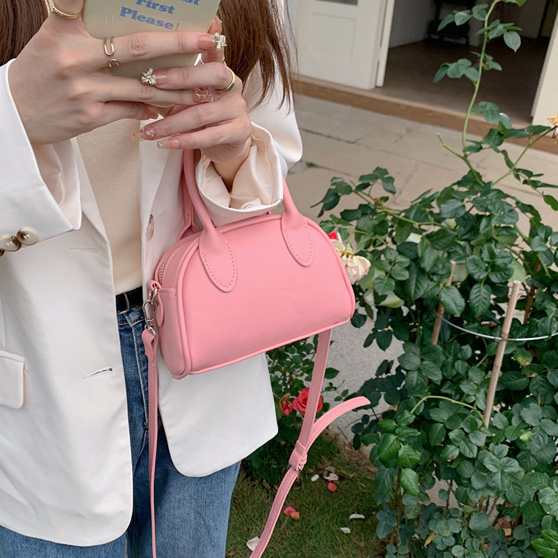 3color 2way leather mini bag
