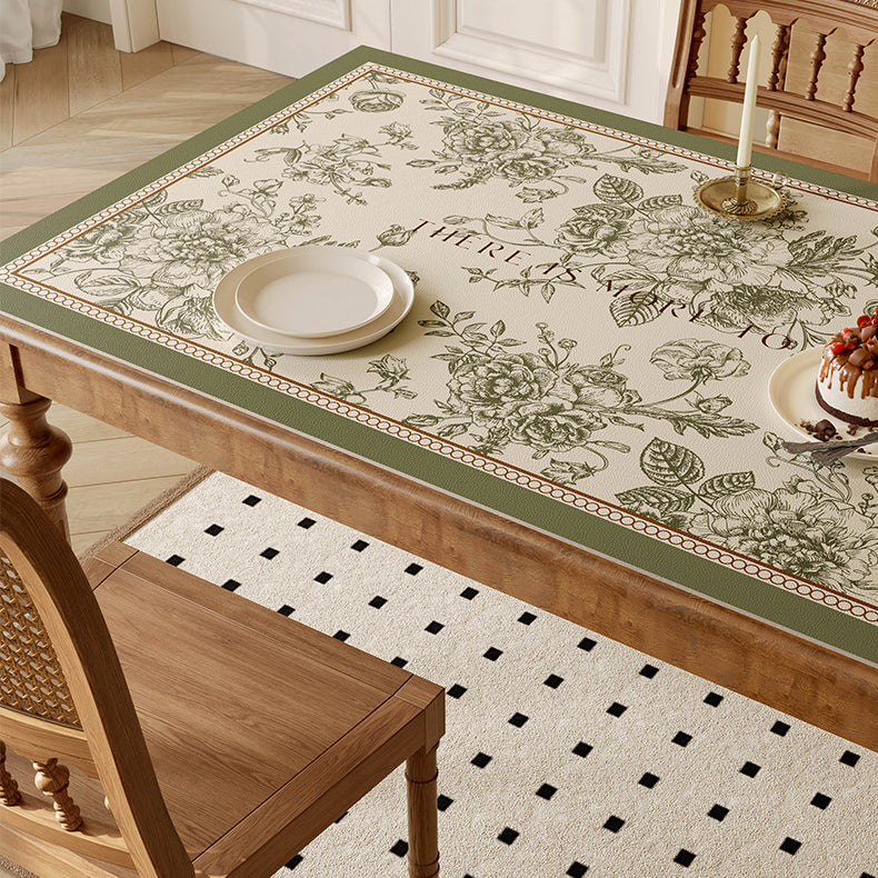 glorious green shadow flower table mat