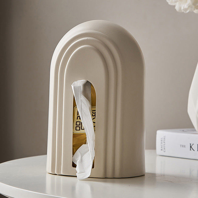 2color ceramic arch tissue case