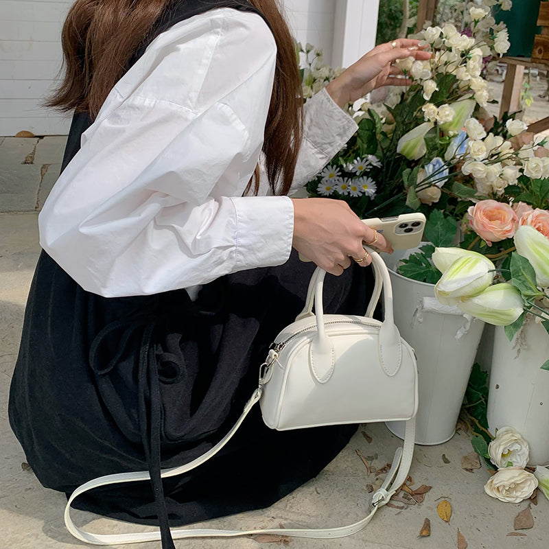 3color 2way leather mini bag