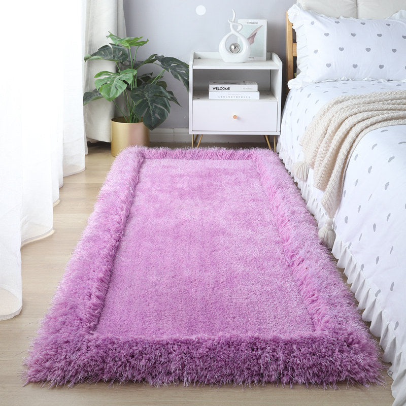 9color frill fringe square carpet