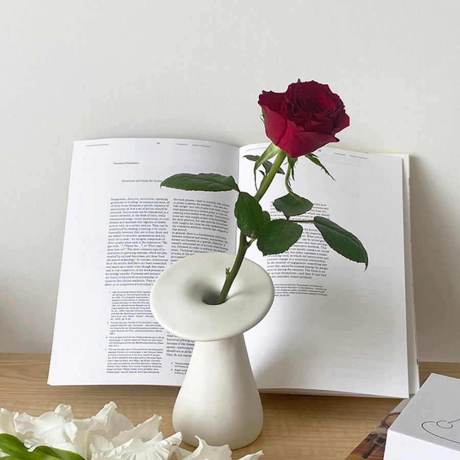 2color mushroom mold vase