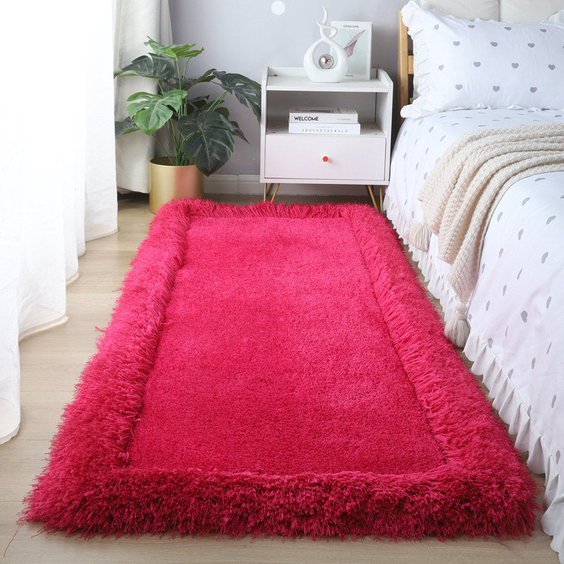 9color frill fringe square carpet