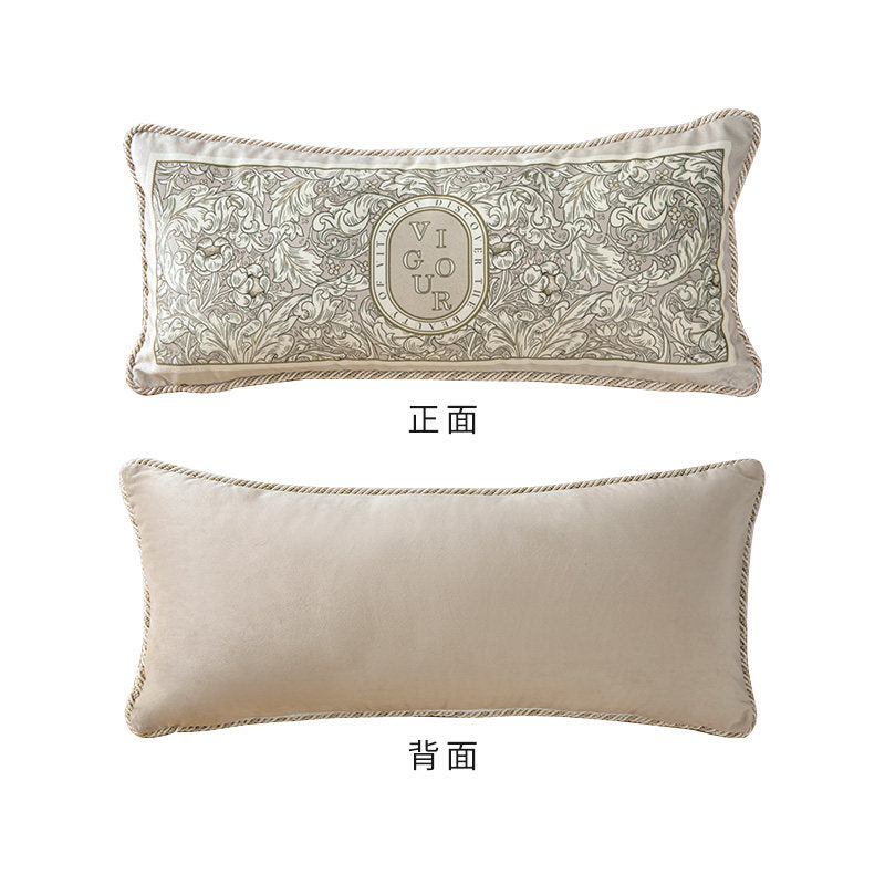 vigour luxury logo square cushion