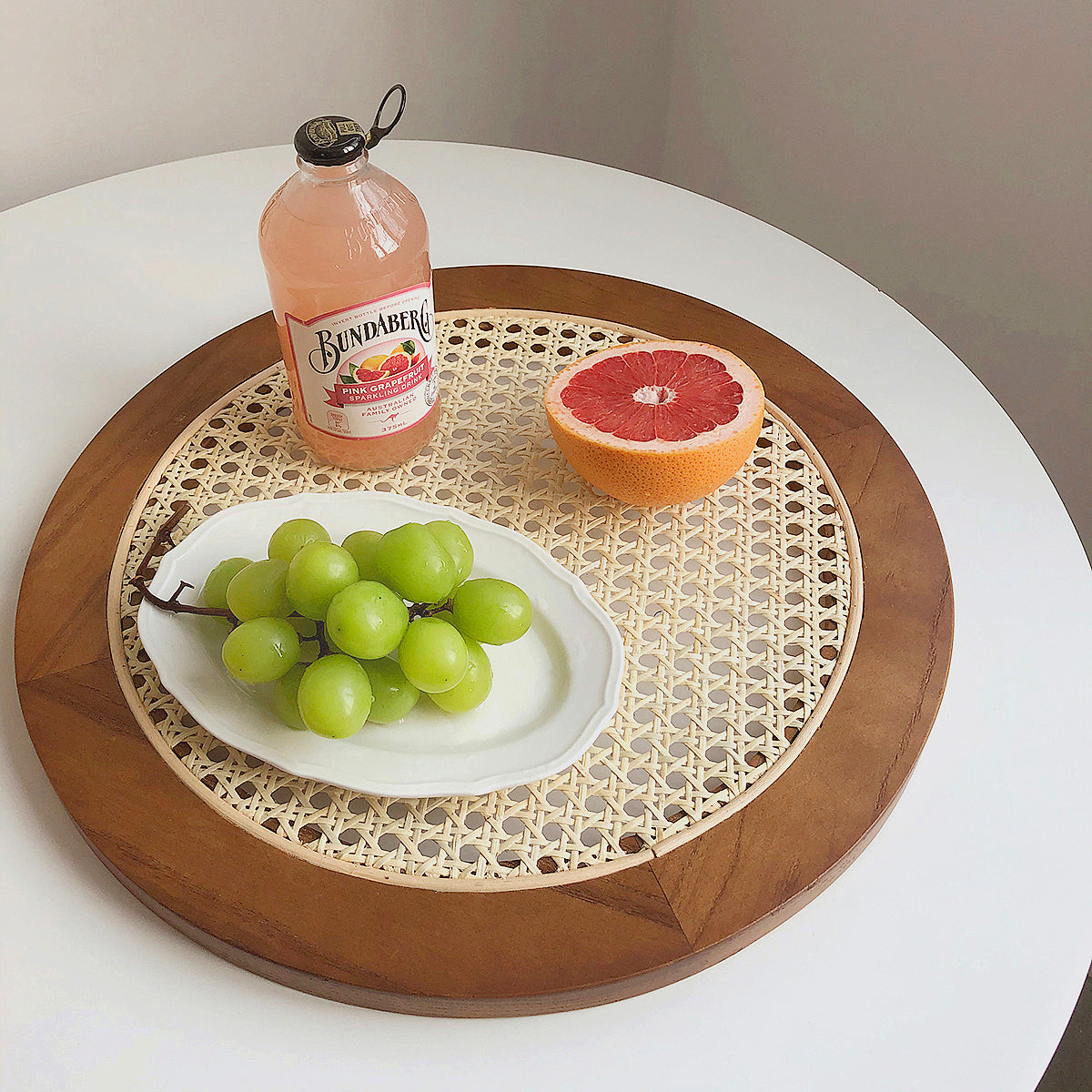 rattan round tray (3colors / 2sizes)