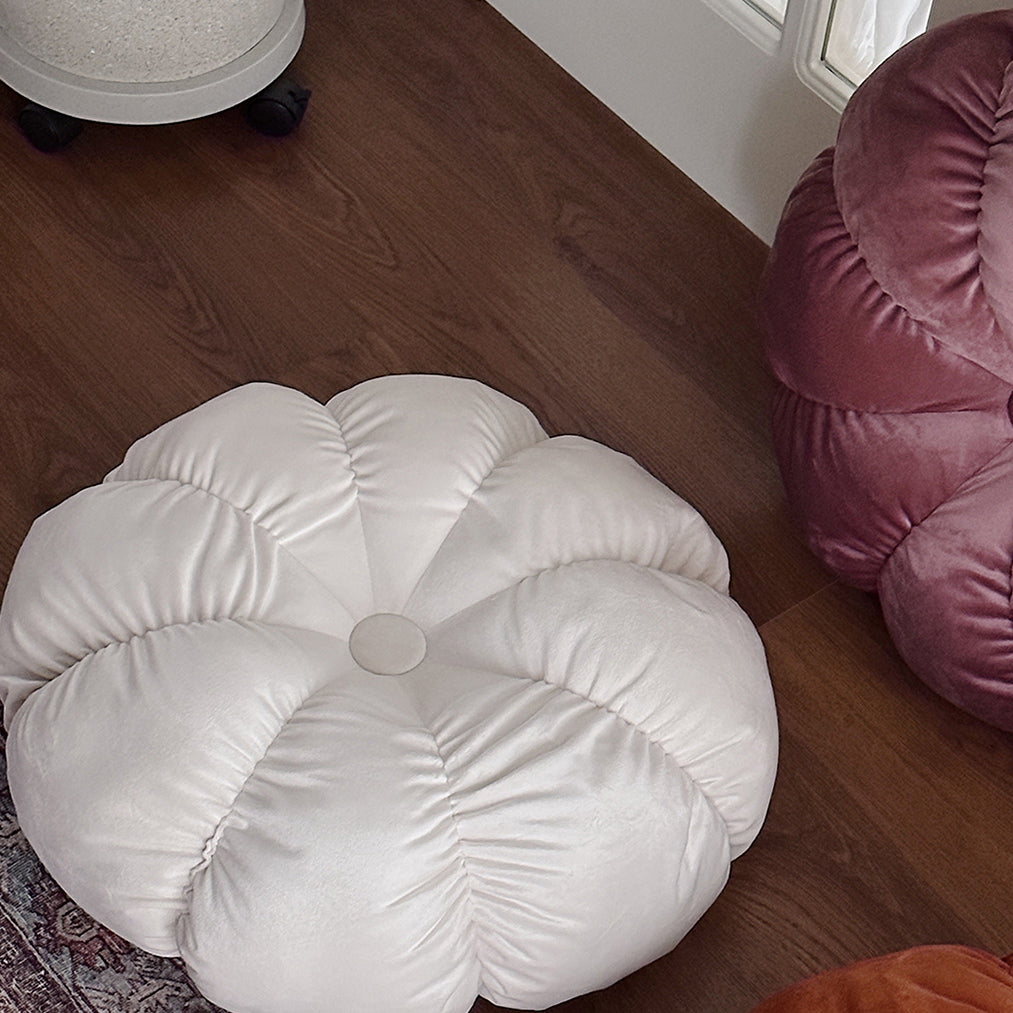 3color volume flower cushion