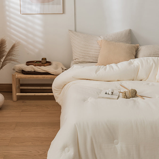 natural cotton quilt