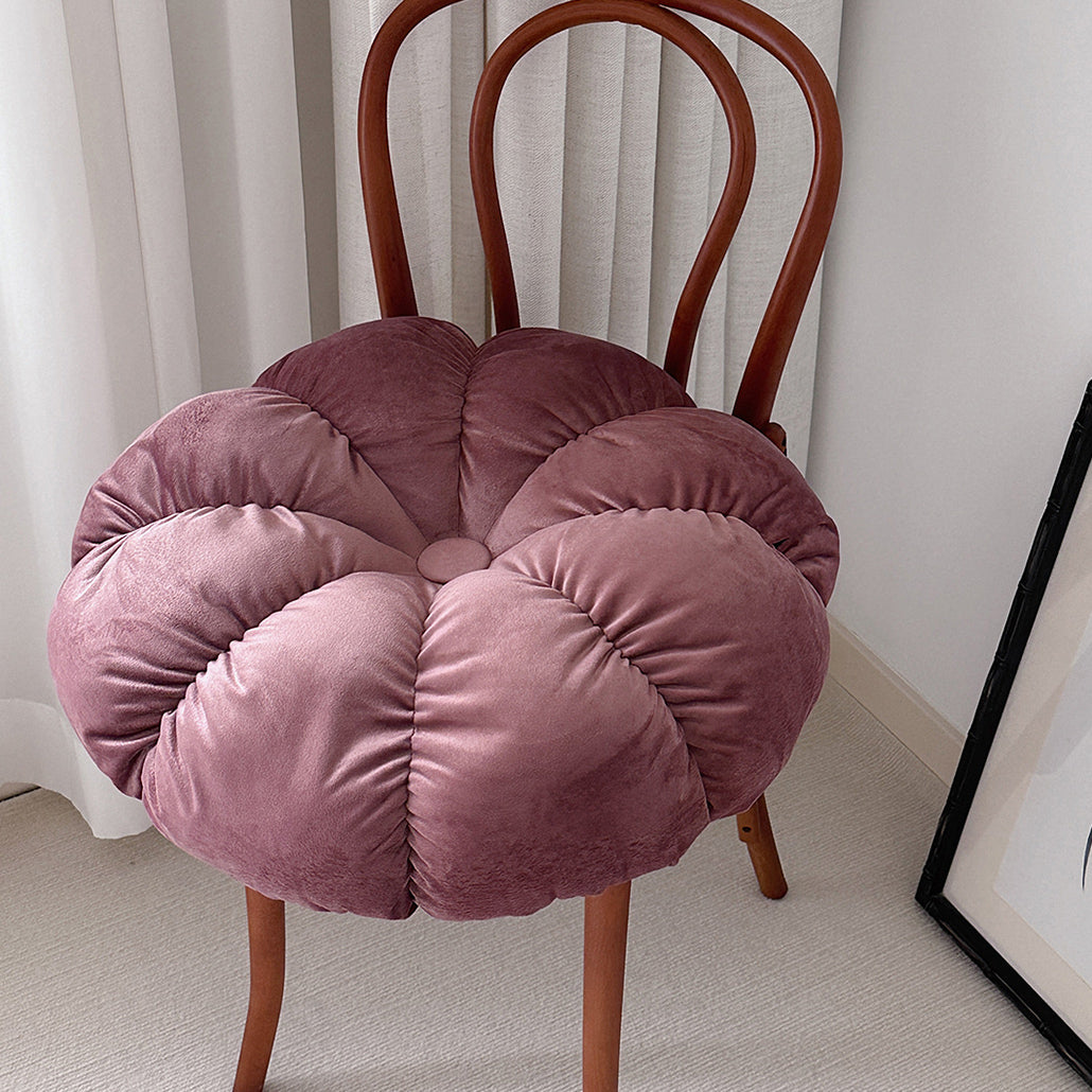 3color volume flower cushion
