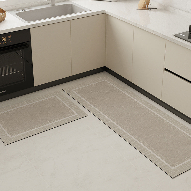 3color border kitchen mat