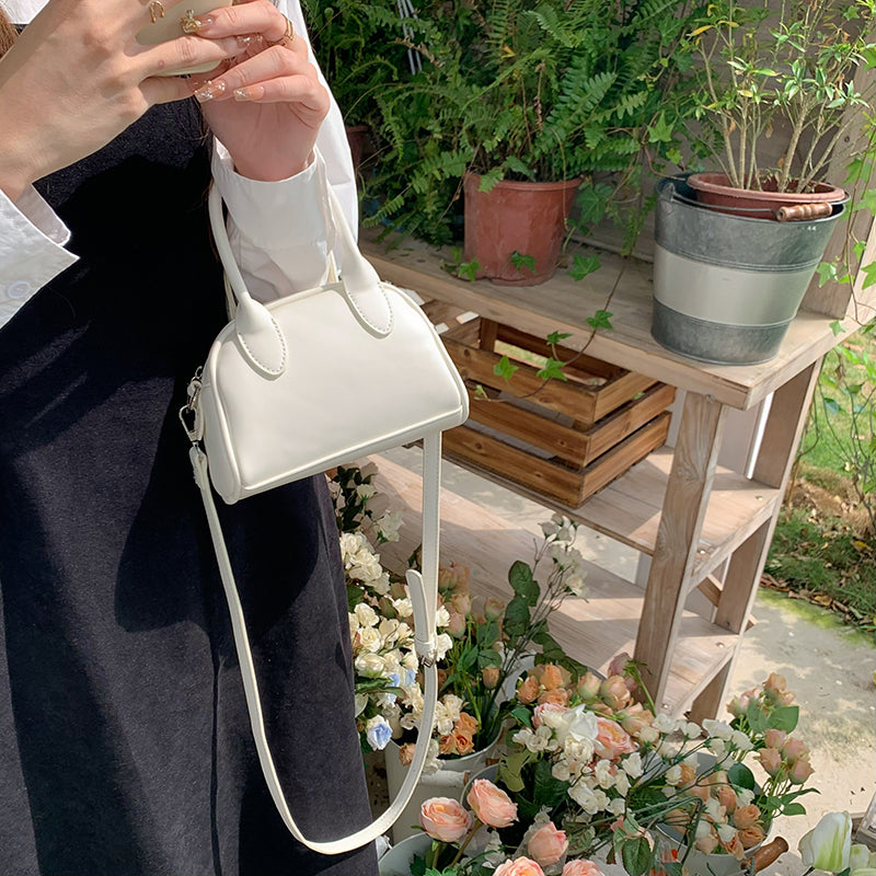 3color 2way leather mini bag