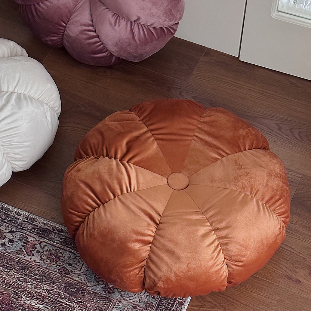 3color volume flower cushion