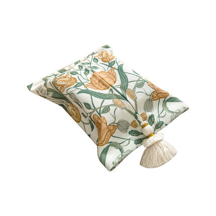 2design orange flower tissue case